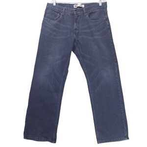 Levi's 505 Straight Leg 16 Husky Jeans 34x28 Blue Denim Regular Fit Dark Wash